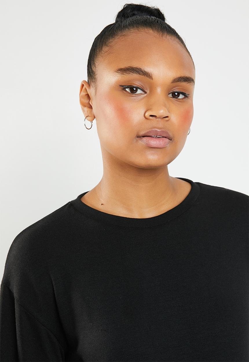 Superbalist - 2 Pack drop soft touch knit top - oatmeal melange & black