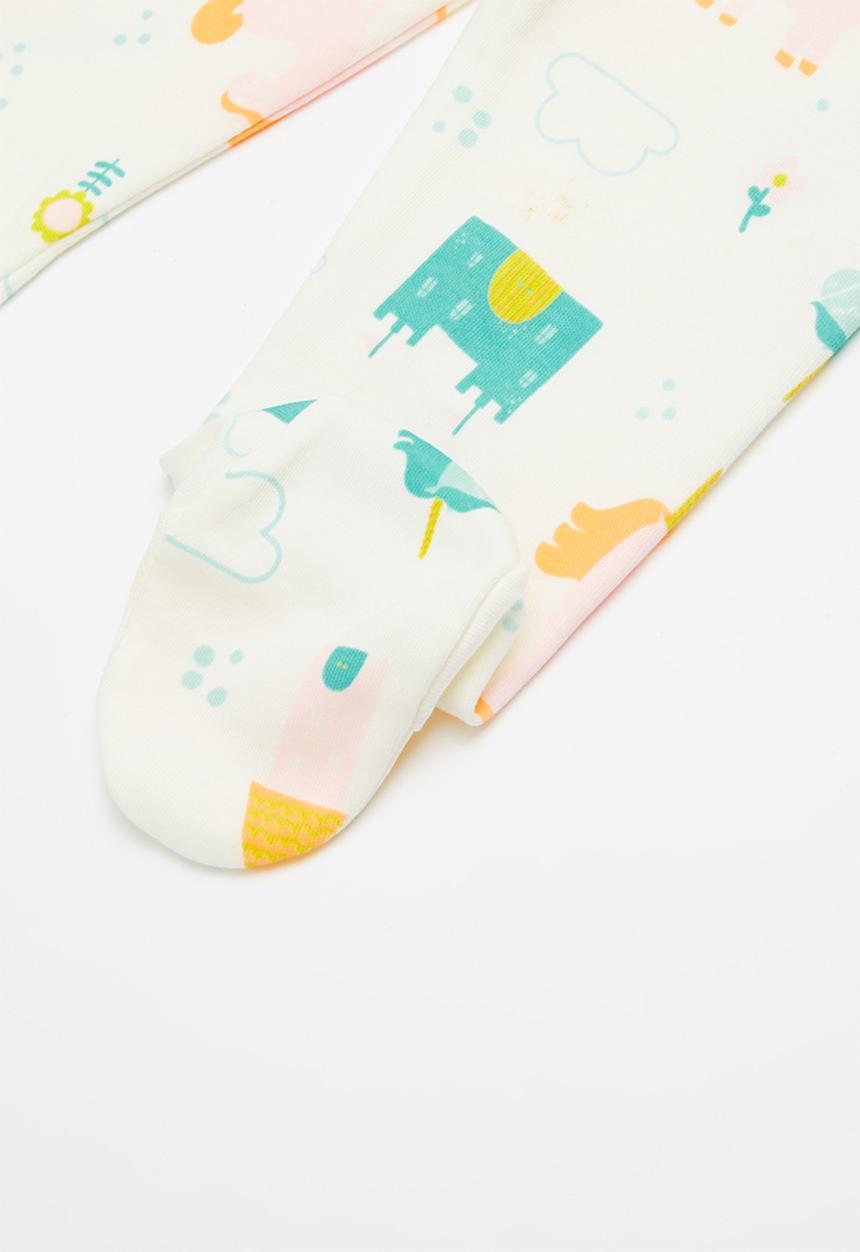 Baby Corner - Unicorn 2 pack footed legging - multi-colour
