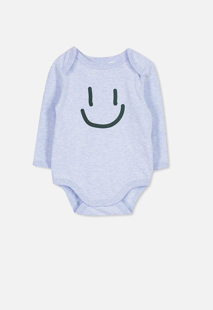 Cotton On - Mini long sleeve bubby - blue