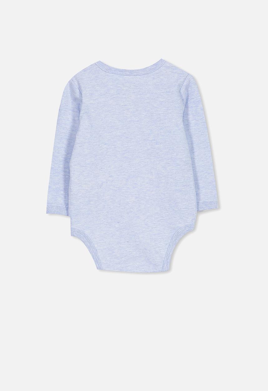 Cotton On - Mini long sleeve bubby - blue