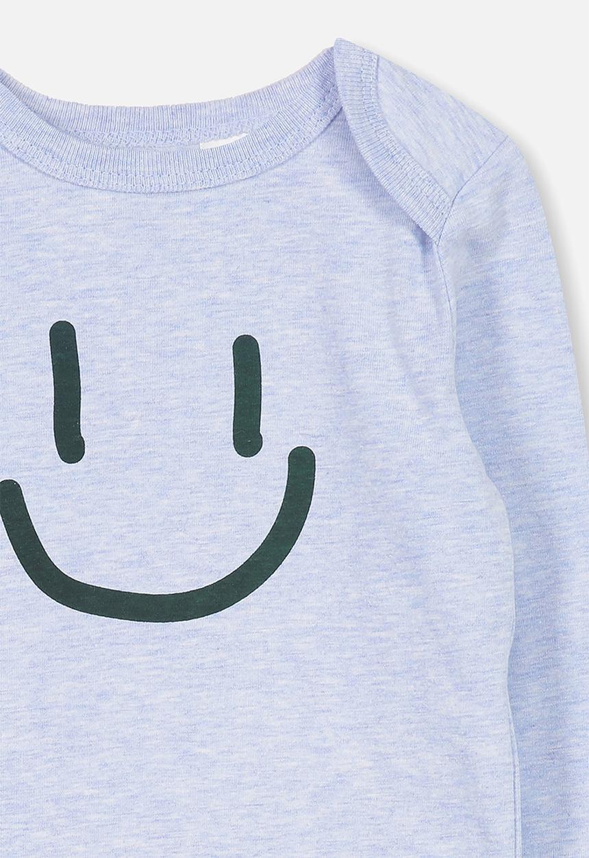 Cotton On - Mini long sleeve bubby - blue