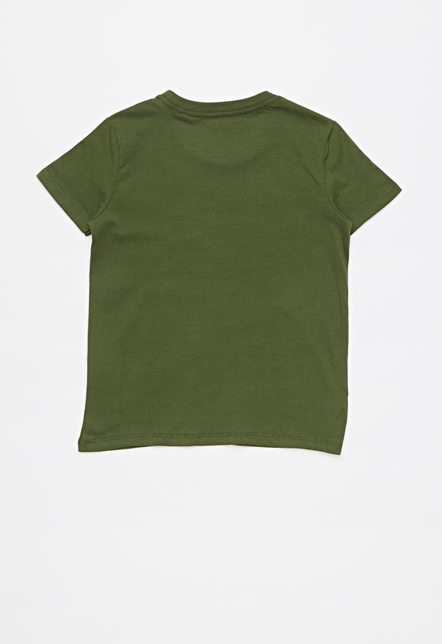 GUESS - Origanal brand tee -olive