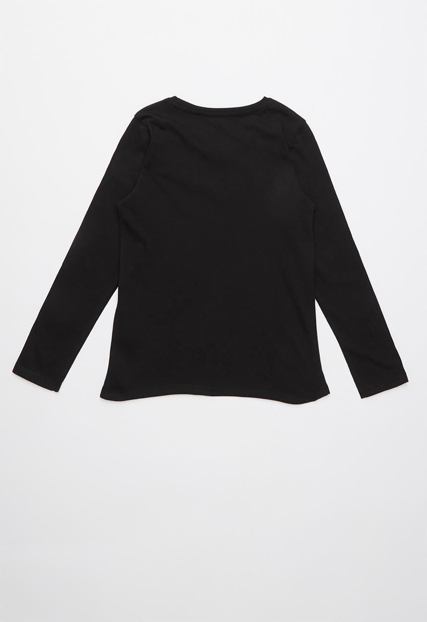 GUESS - Long sleeve tri originals tee  - black