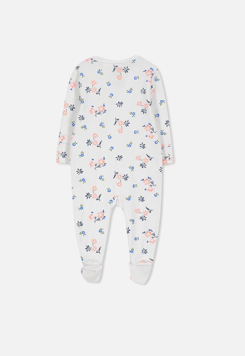 Cotton On - Mini zip through romper - white