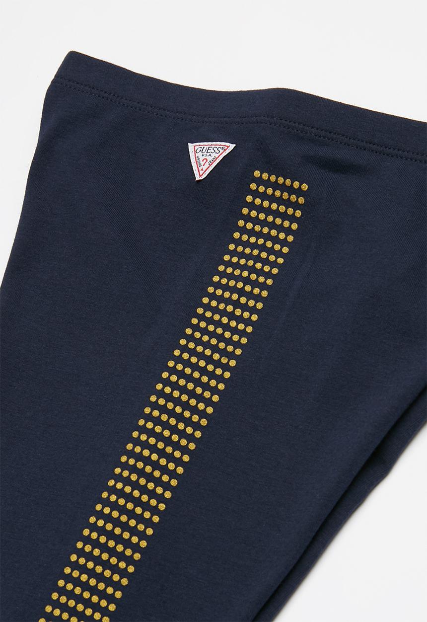 GUESS - Bling detail legging - blue
