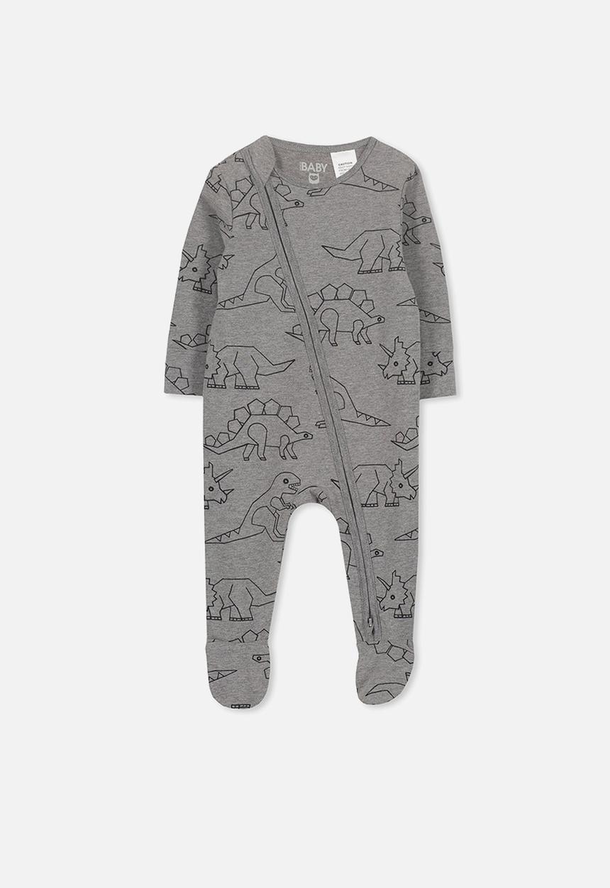 Cotton On - Mini zip through romper - charcoal