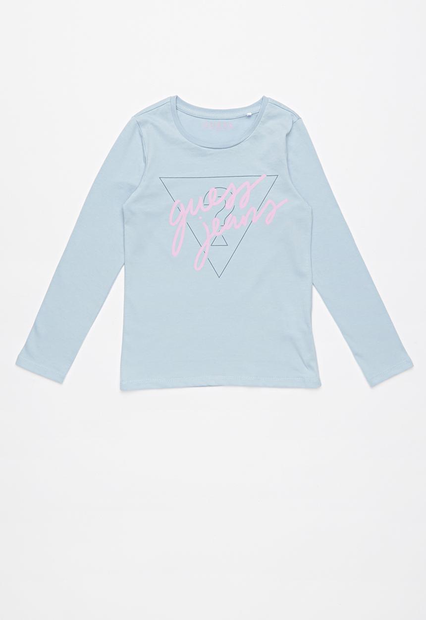 GUESS - Long sleeve tri originals tee  - blue
