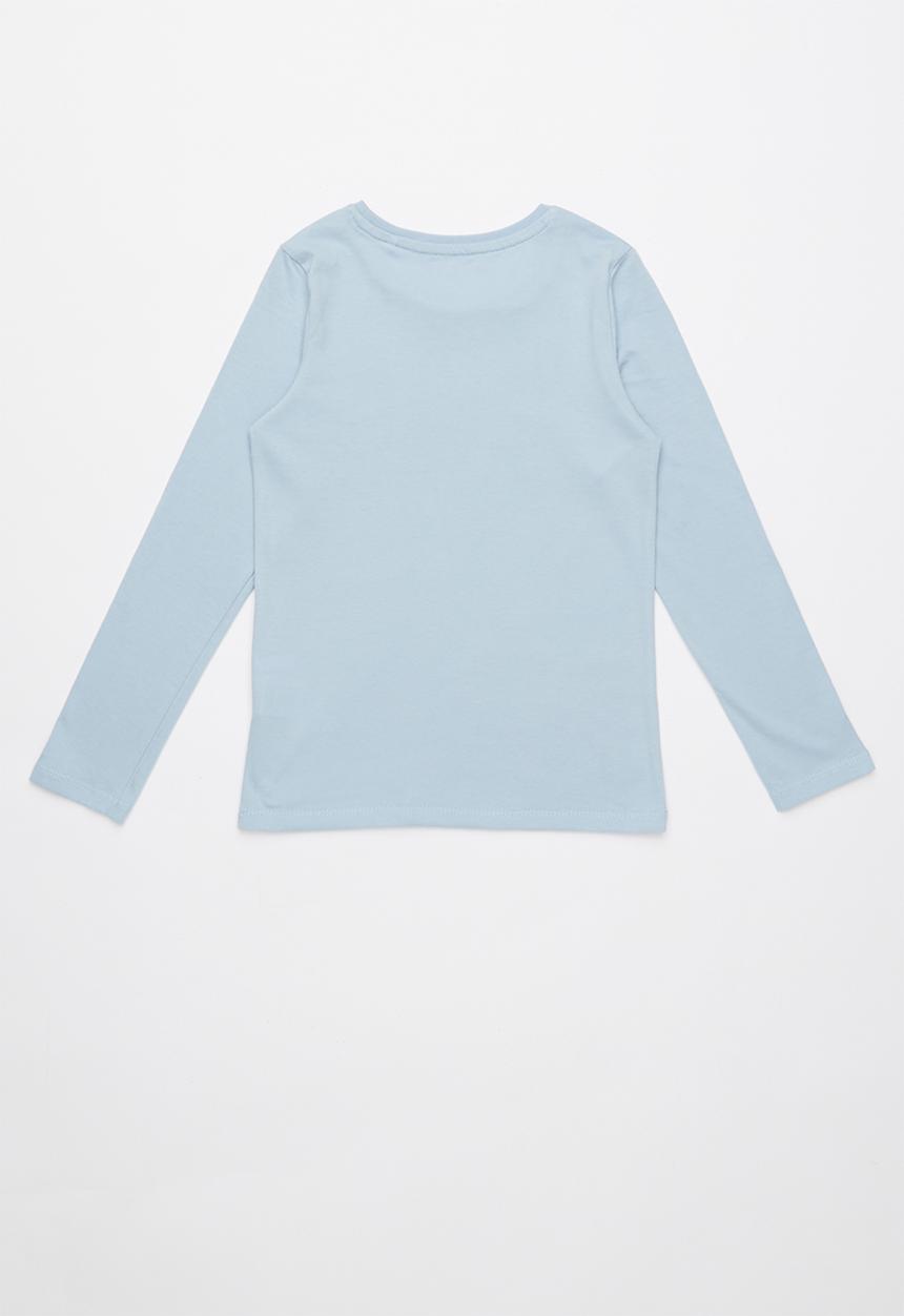 GUESS - Long sleeve tri originals tee  - blue