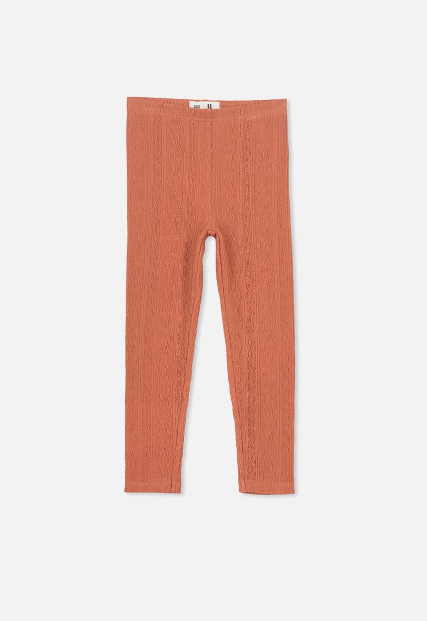 Cotton On - Huggie cable texture tights - peach
