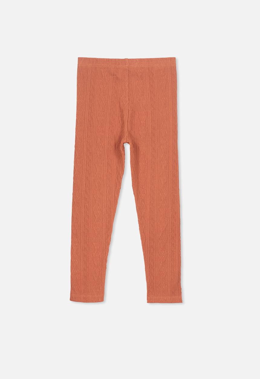 Cotton On - Huggie cable texture tights - peach