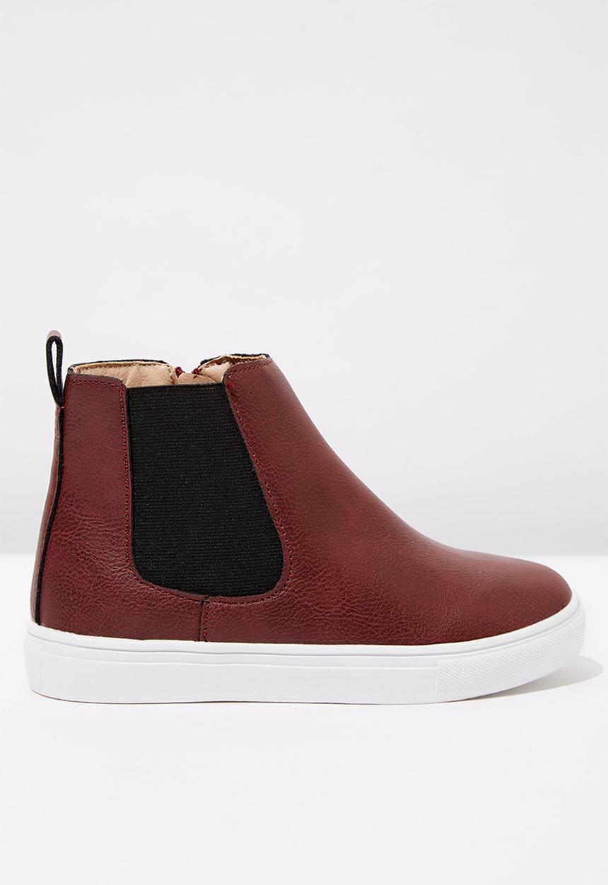 Cotton On - Darcy gusset boot - burgundy