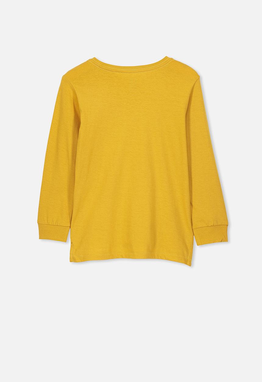 Cotton On - Tom long sleeve sugar made me do it tee - yellow 