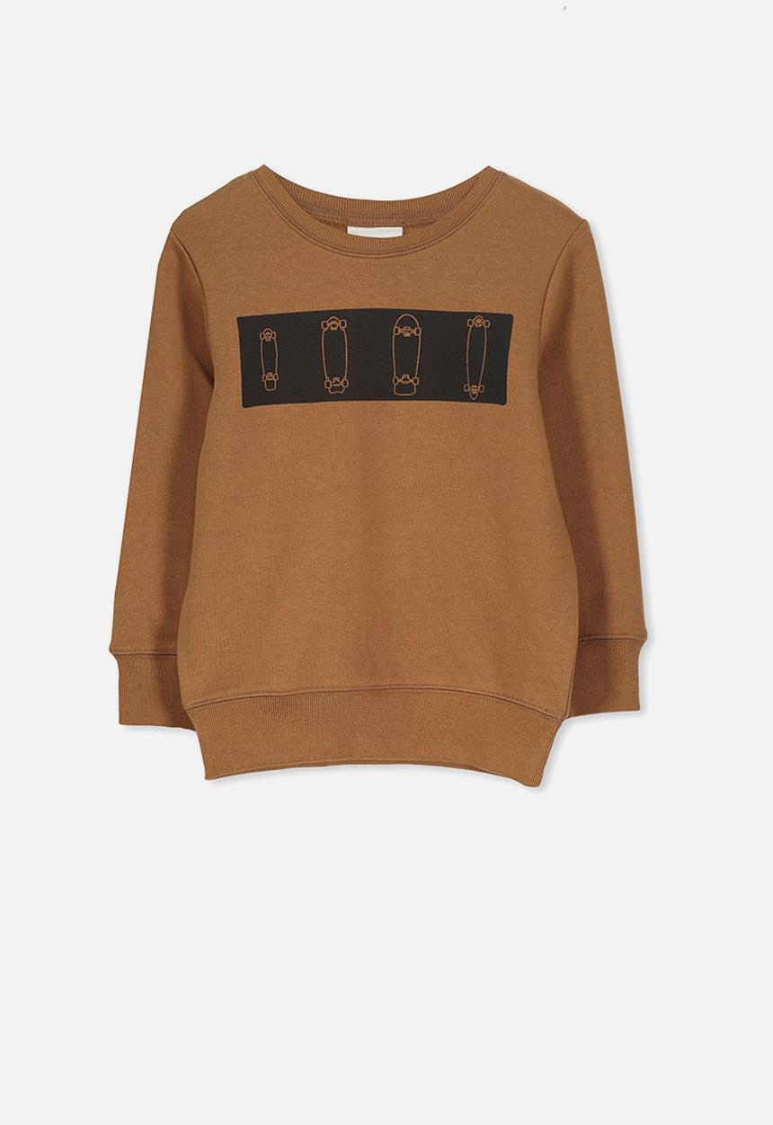 Cotton On - Lachy crew jumper - brown