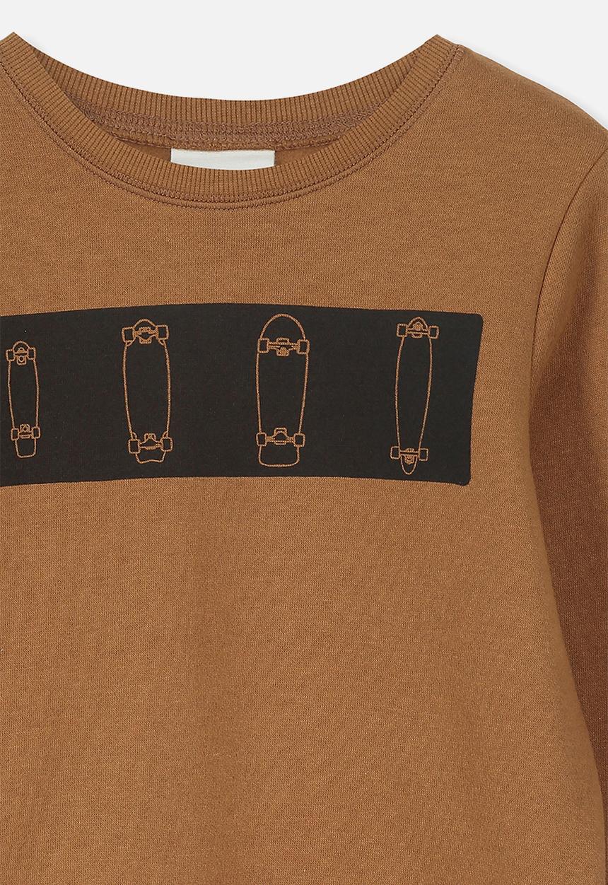 Cotton On - Lachy crew jumper - brown