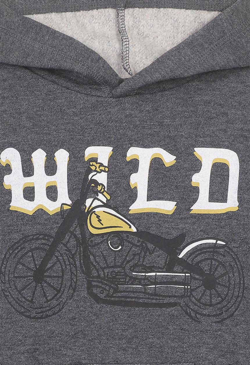 Cotton On - Liam wild hoodie - charcoal