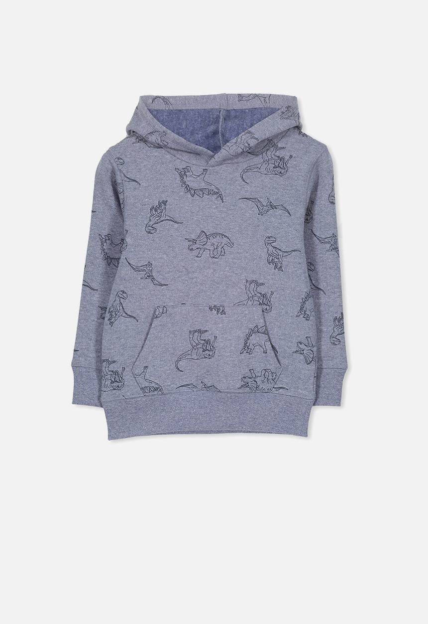 Cotton On - Liam dinosaurs hoodie - blue 