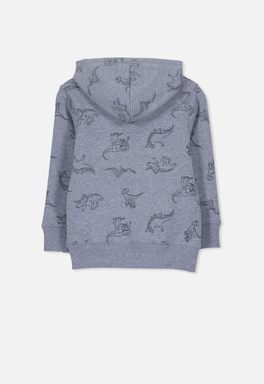 Cotton On - Liam dinosaurs hoodie - blue 
