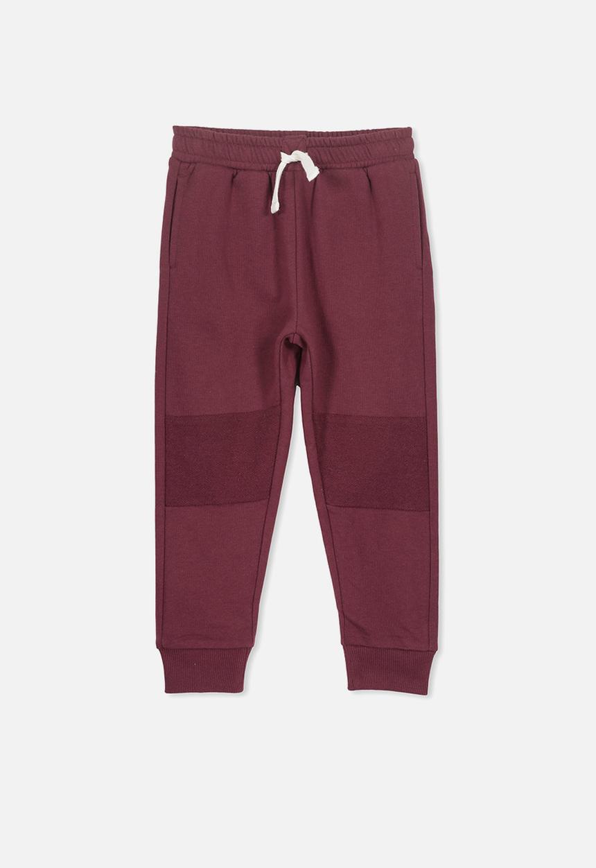 Cotton On - Lewis trackpant - burgundy