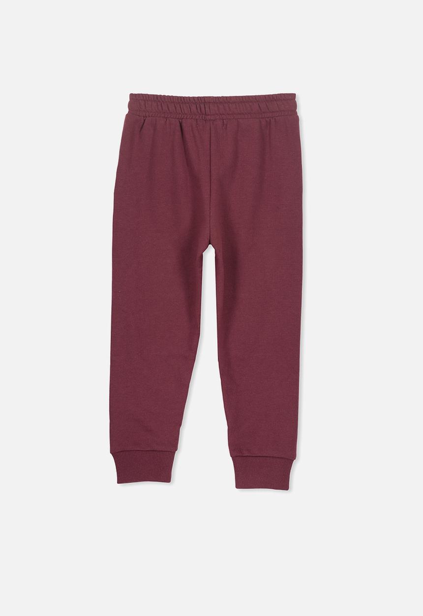 Cotton On - Lewis trackpant - burgundy