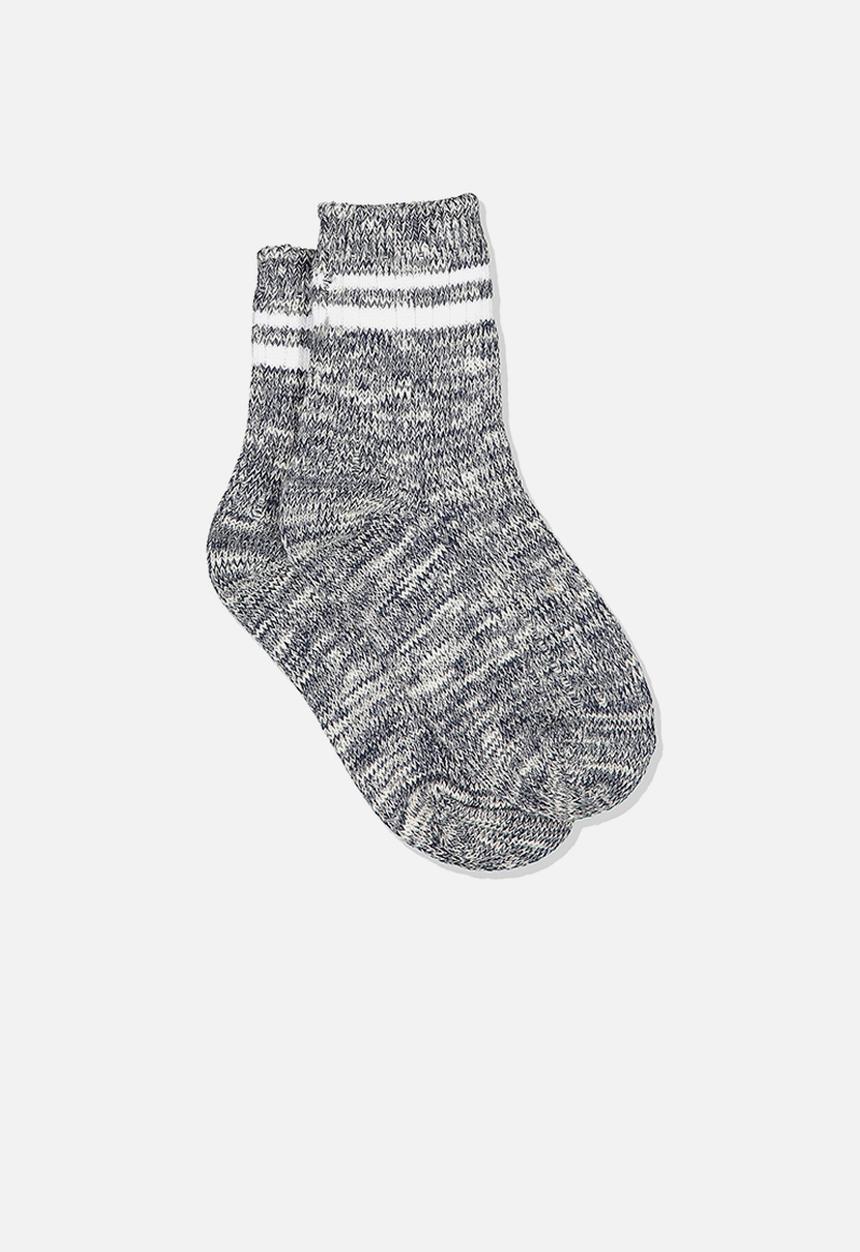 Cotton On - Chunky knit crew - grey & white