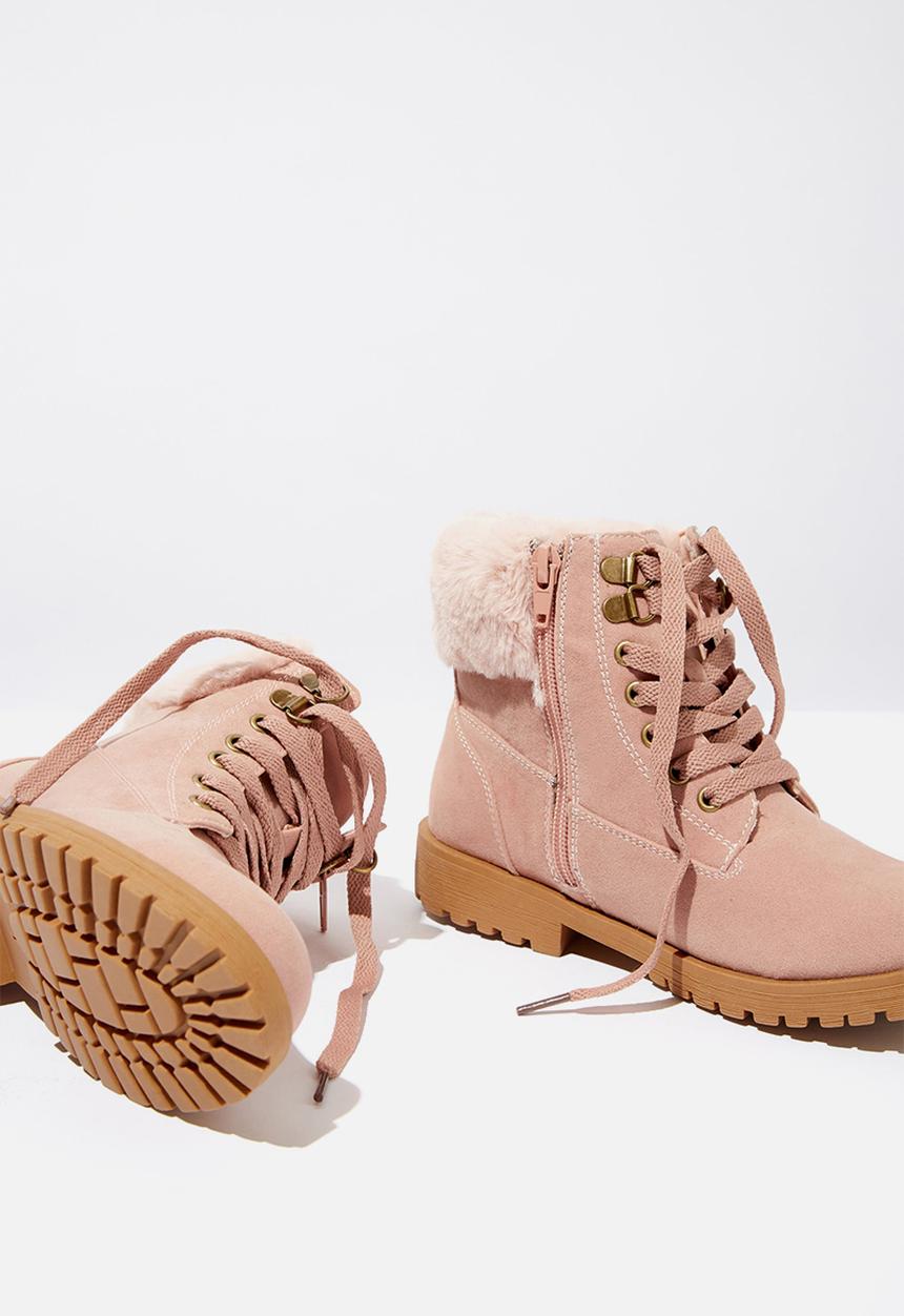 Cotton On - Trekker hiking boot - pink