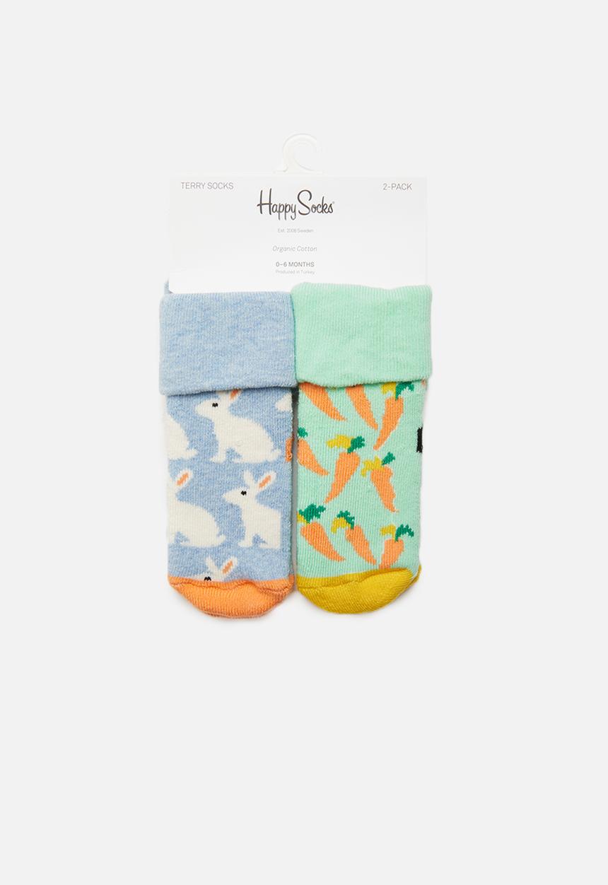 Happy Socks - 2-pack bunny terry socks - multi