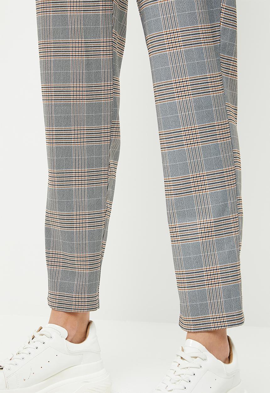 Superbalist - Tapered drawstring trouser - brown & grey