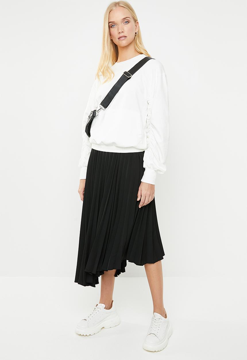 Superbalist - Rouched sleeve sweat - cream