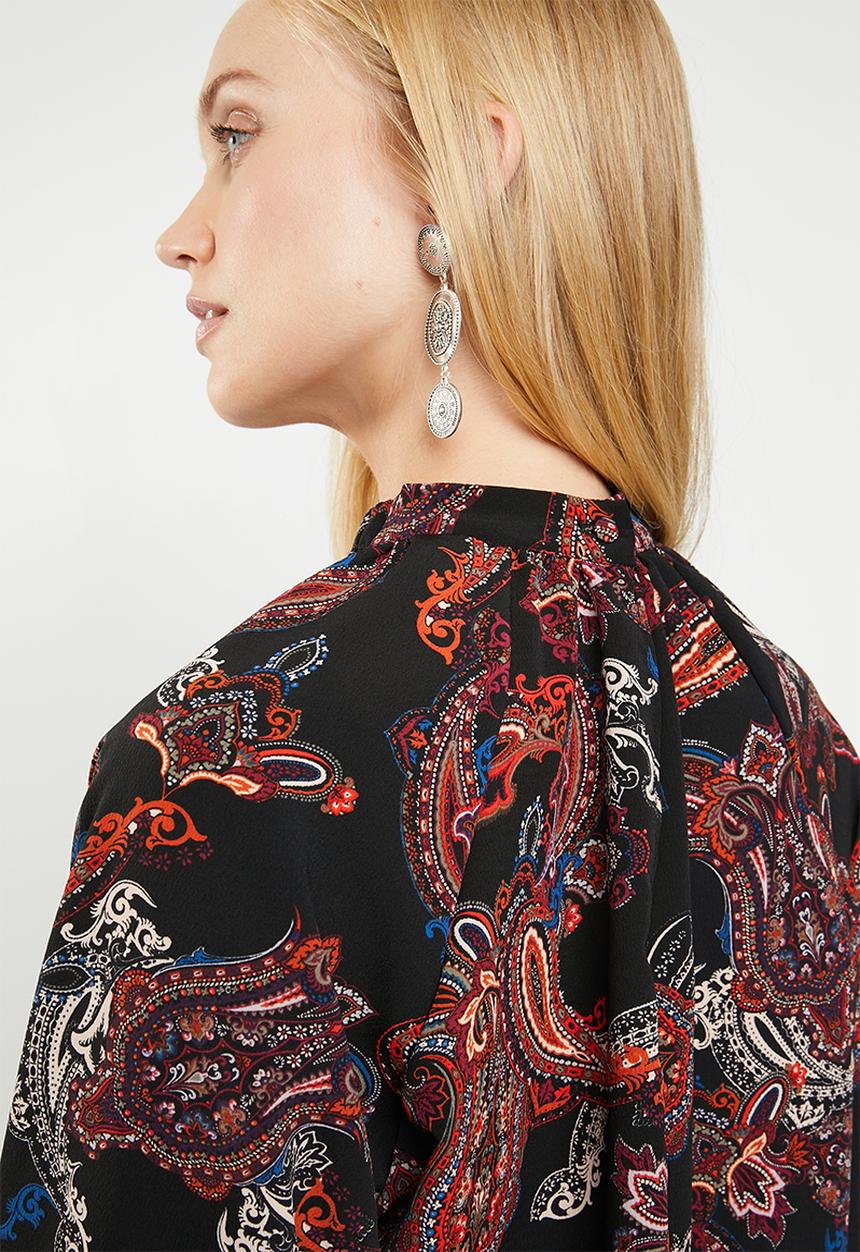 Superbalist - Elasticated hi neck blouse - multi