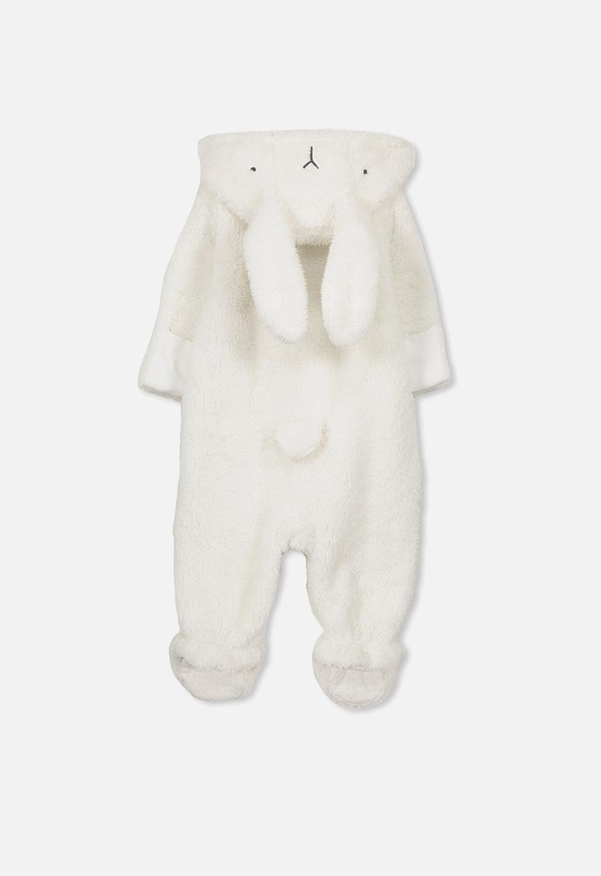 Cotton On - Marshmallow bunny romper - cream