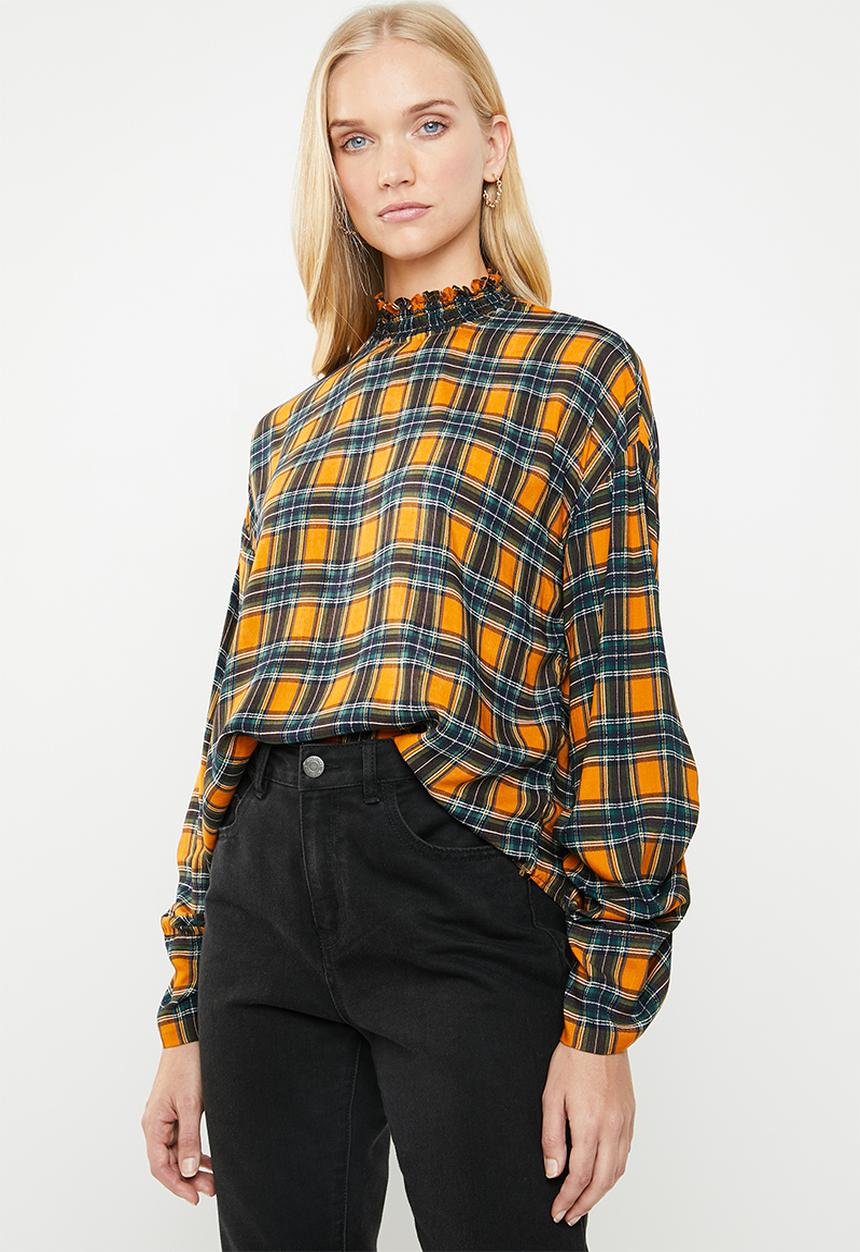 Superbalist - Hi neck with blouson & drawcord detail - multi