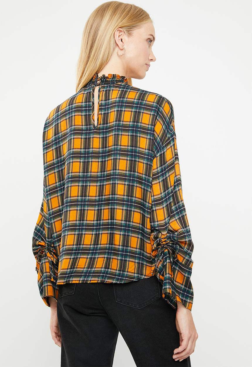 Superbalist - Hi neck with blouson & drawcord detail - multi