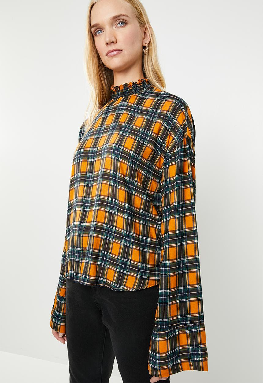 Superbalist - Hi neck with blouson & drawcord detail - multi