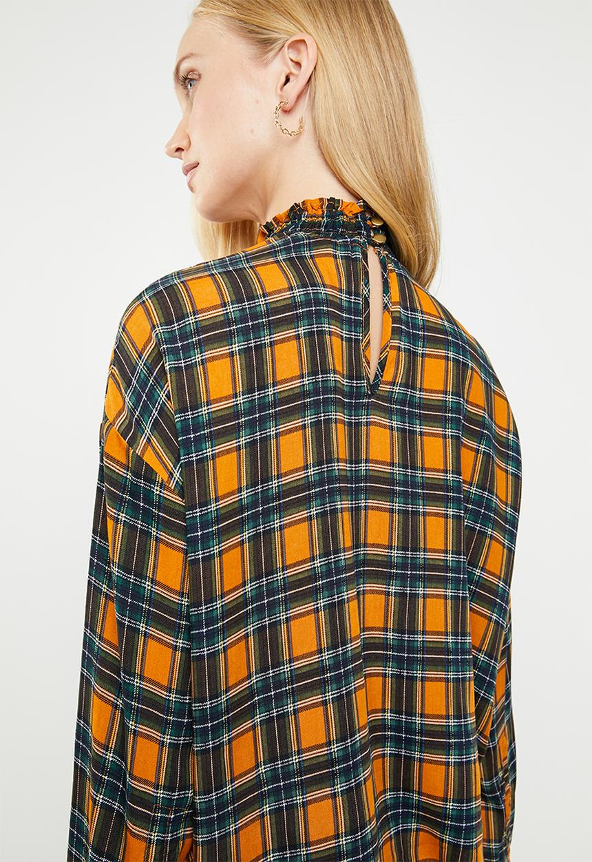 Superbalist - Hi neck with blouson & drawcord detail - multi