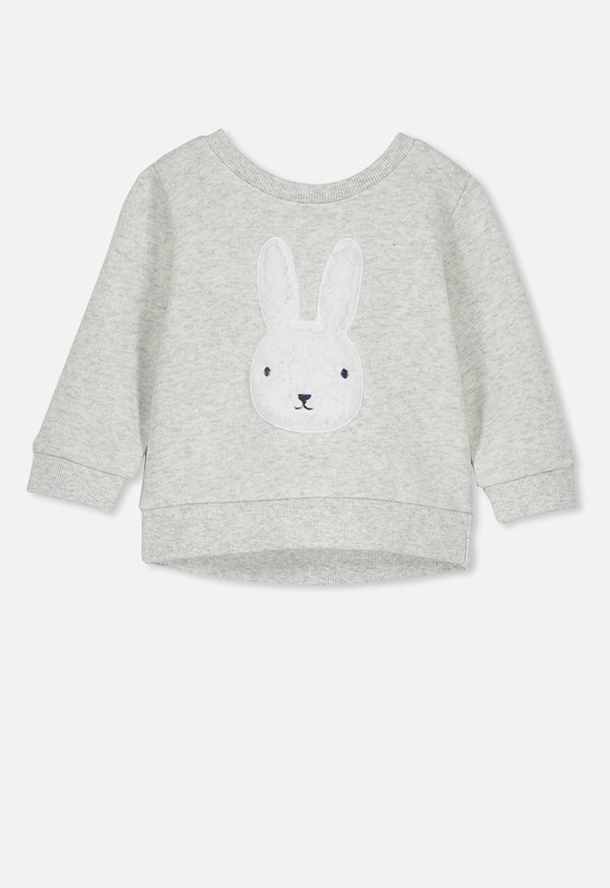 Cotton On - Billie bunny sweater - grey