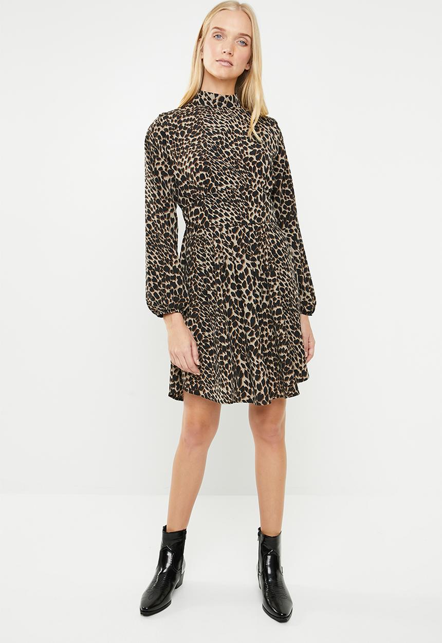 dailyfriday - Leopard print dress - brown animal 