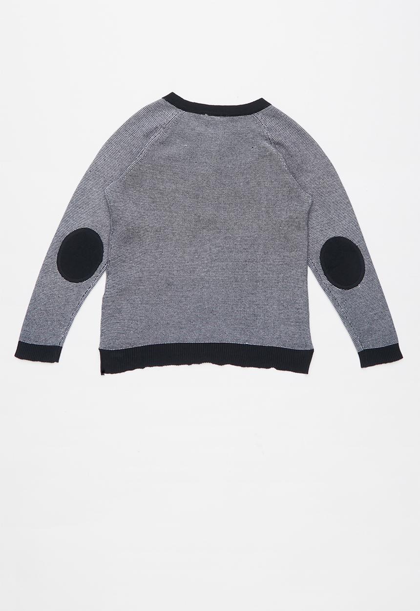 Name It - Tabon ls knit top - white & navy 