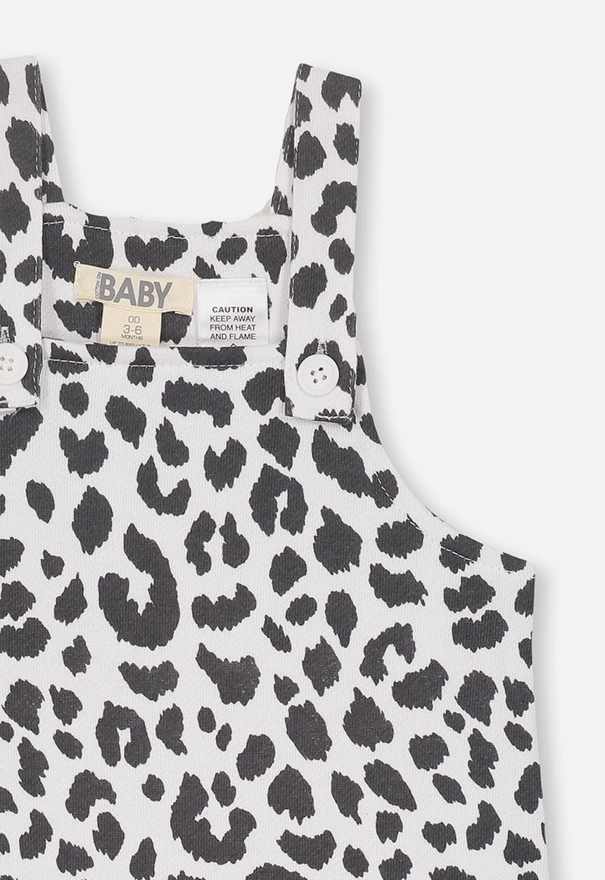 Cotton On - Logan overall - white & black