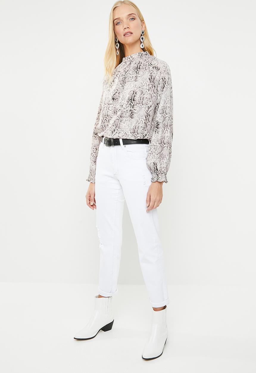 Cotton On - High rise 90's stretch jean - white