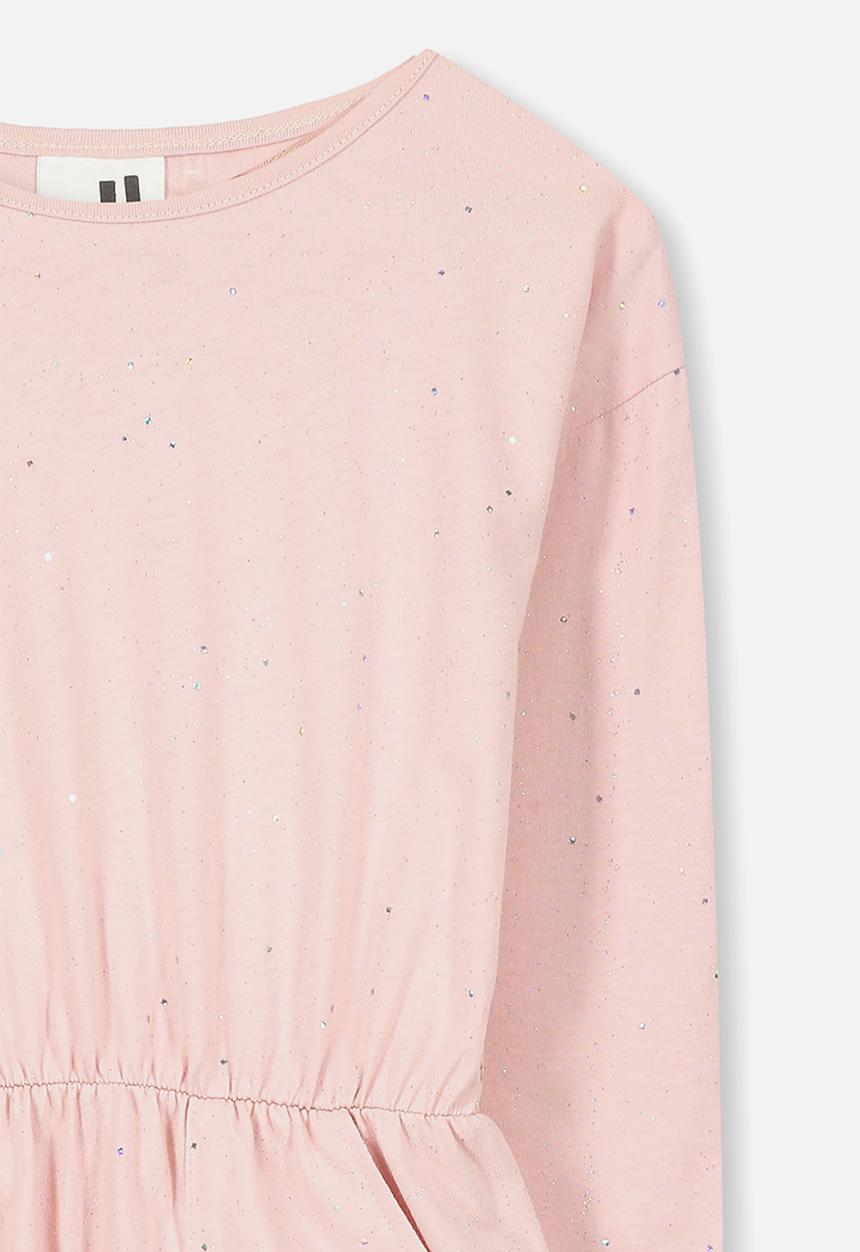 Cotton On - Mara long sleeve dress - pink