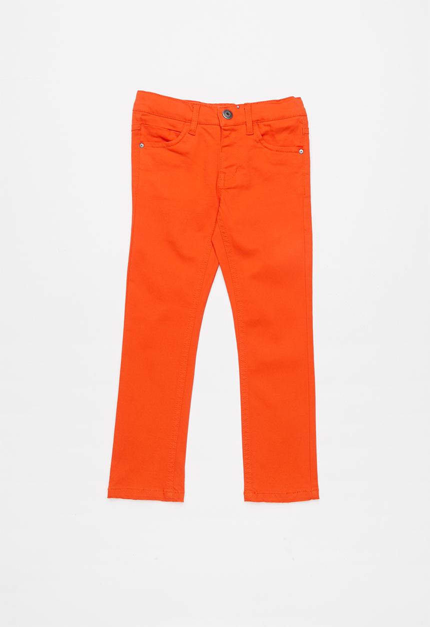 Name It - Theo skinny chino pants - orange 