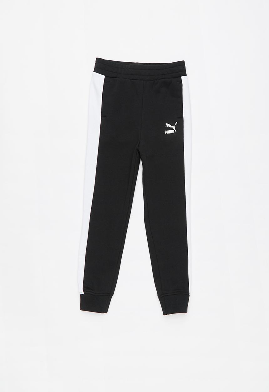 PUMA - Classic t7 track pants - black & white