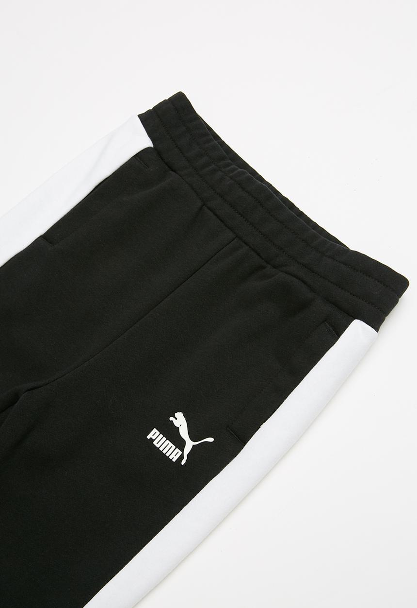 PUMA - Classic t7 track pants - black & white