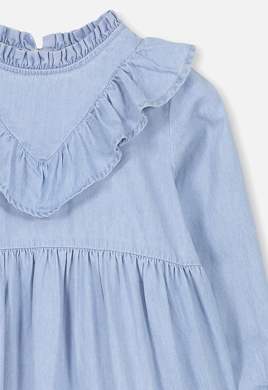 Cotton On - Laura long sleeve dress - blue