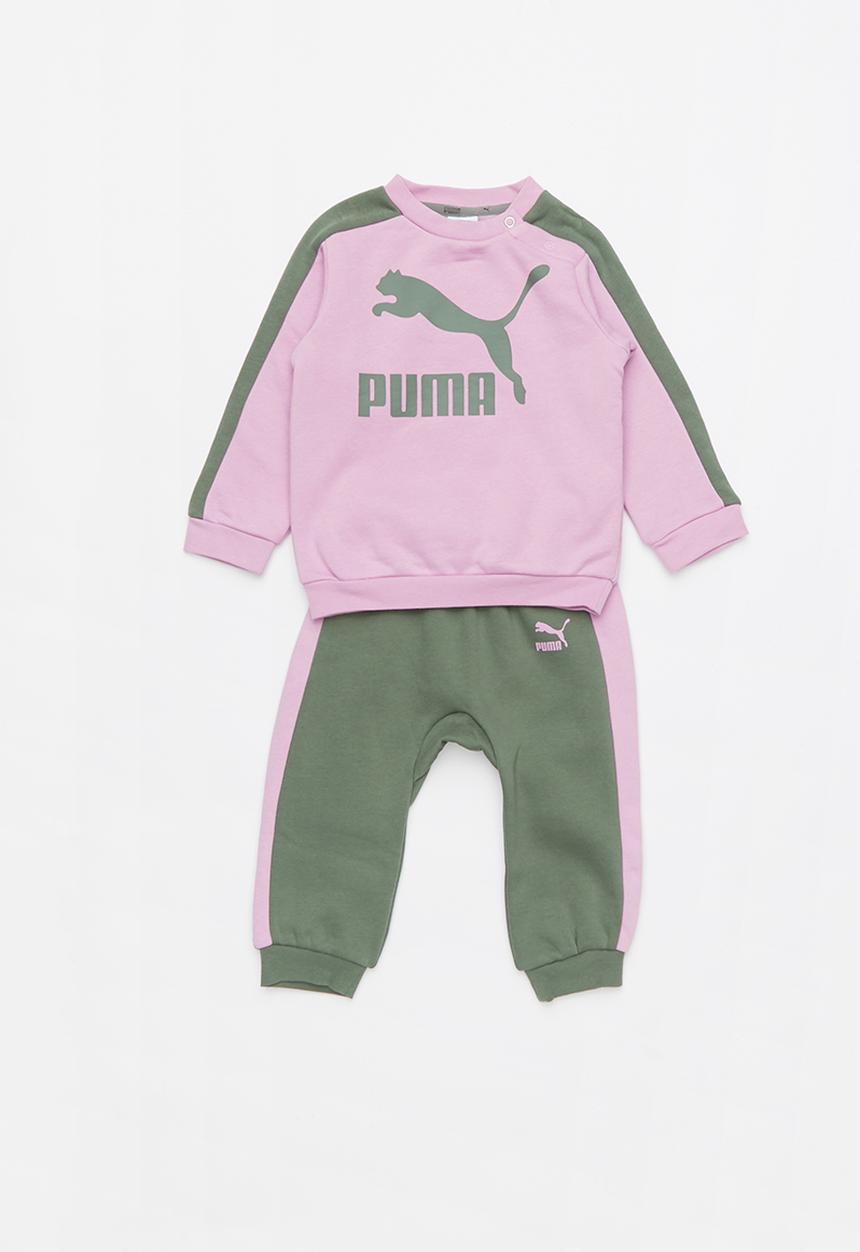 PUMA - Minime prime t7 crew jogger - khaki & pink
