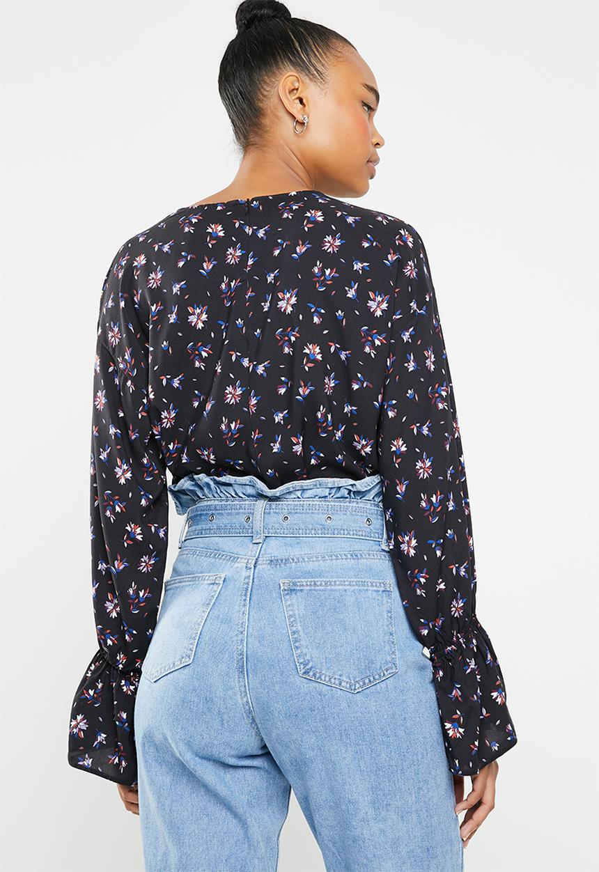 Superbalist - Drop shoulder blouse - black