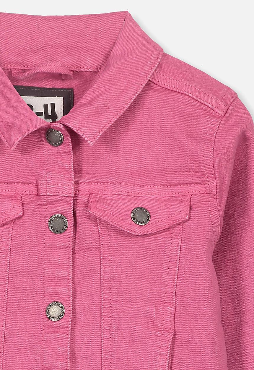 Cotton On - Daisy denim jacket - pink