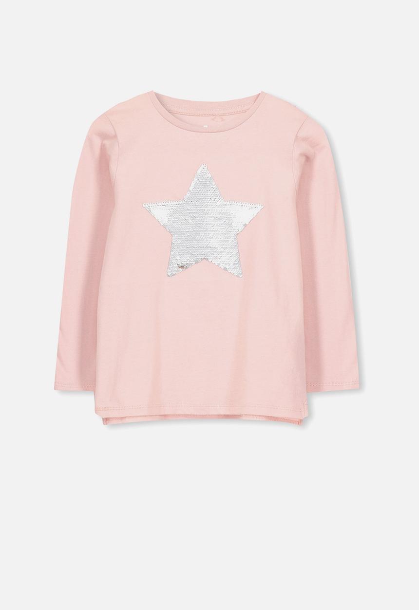 Cotton On - Stevie long sleeve embellished tee - pink