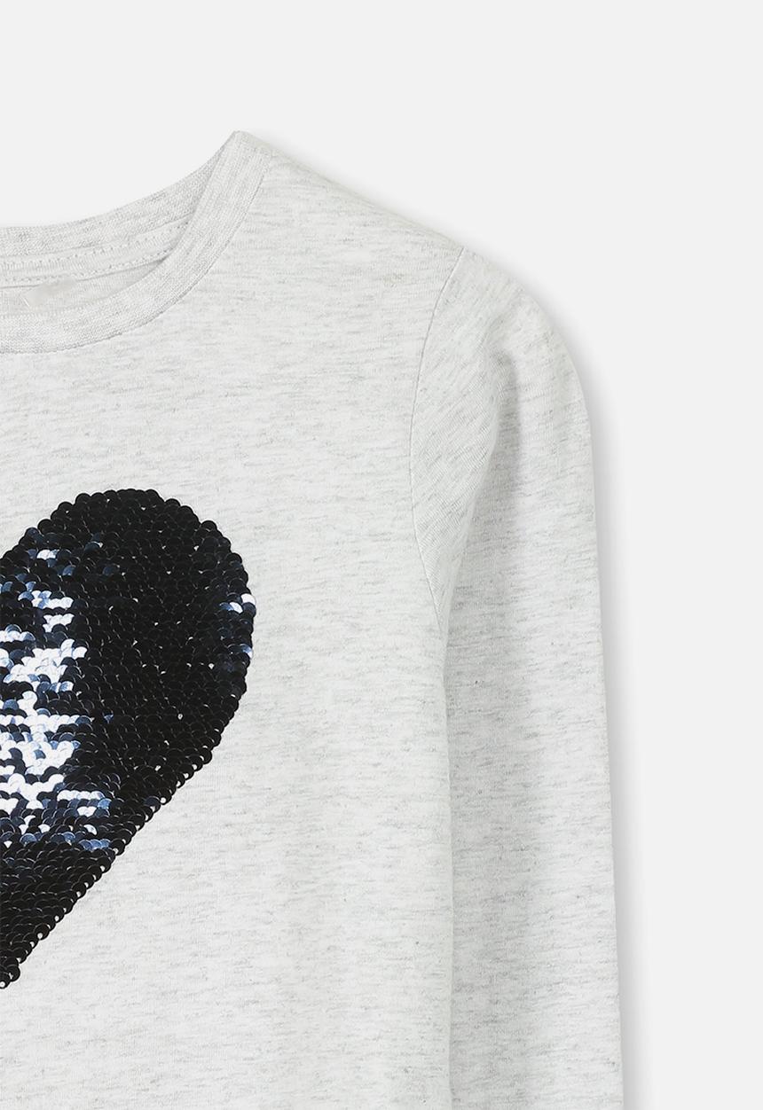 Cotton On - Stevie long sleeve embellished tee - grey