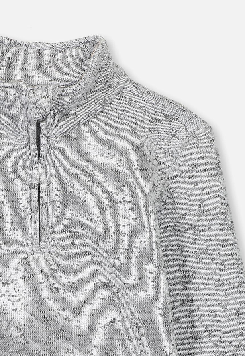 Cotton On - Spencer 1-2 zip crew - grey